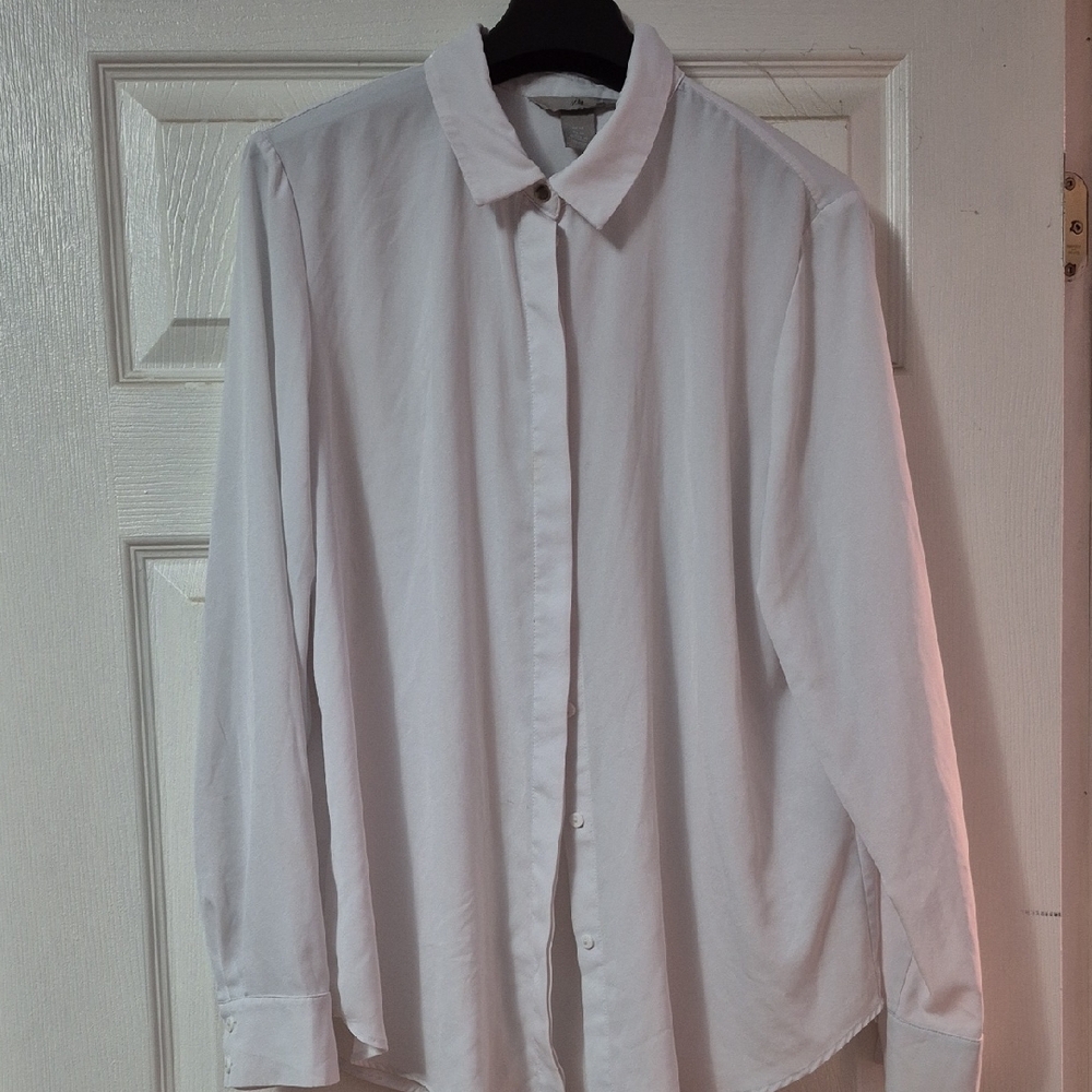 H&M Classic White Blouse